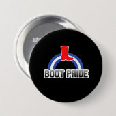 Schoen trots ronde button 7,6 cm (Voorkant /achterkant)