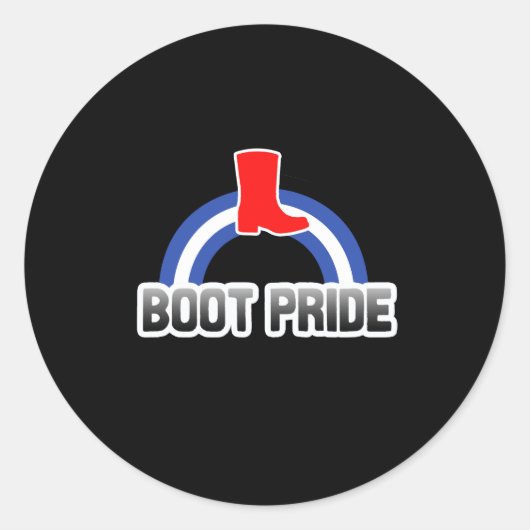 Schoen trots ronde sticker (Voorkant)