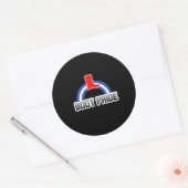 Schoen trots ronde sticker (Envelop)