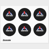 Schoen trots ronde sticker (Vel)