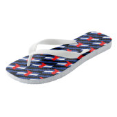 Schoen trots teenslippers (Schuin)
