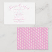 Schoen van Mail Baby Girl Pink Informatiekaartje (Voorkant / Achterkant)