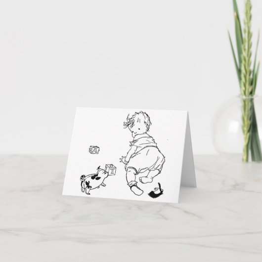 Schoen viel uit bedankkaart (Voorkant)