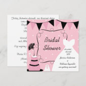 Schoen voor de uitnodigingen van de Bridal van de  (Voorkant / Achterkant)