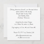 Schoen voor de uitnodigingen van de Bridal van de  (Achterkant)