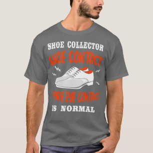Schoencontact vóór oogcontact is normaal t-shirt