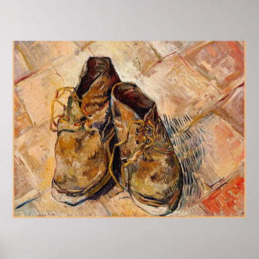 Schoenen, beroemd schilderij van Van Gogh, Poster (Voorkant)