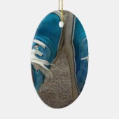 schoenen blauw keramisch ornament (Rechts)