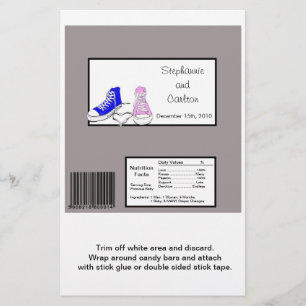 Schoenen Blue/Pink Hershey's Large Bar Wrapper Flyer