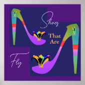 schoenen die vliegen zijn poster (Voorkant)