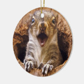 Schoenen eekhoorn keramisch ornament (Links)