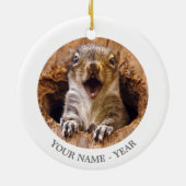 Schoenen eekhoorn keramisch ornament (Achterkant)