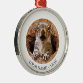 Schoenen eekhoorn metalen ornament (Rechts)