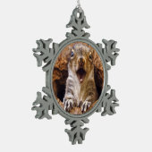 Schoenen eekhoorn tin sneeuwvlok ornament (Links)