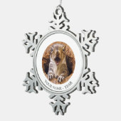 Schoenen eekhoorn tin sneeuwvlok ornament (Rechts)