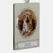 Schoenen eekhoorn verzilverd banner ornament (Rechts)