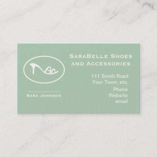 Schoenen en Accessoires Logo Afsprakenkaartje (Voorkant)