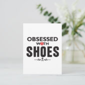 schoenen geobsedeerd briefkaart (Staand voorkant)