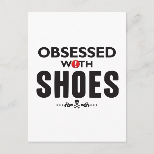 schoenen geobsedeerd briefkaart (Voorkant)