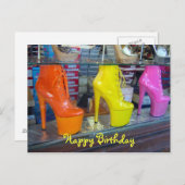 Schoenen Happy Birthday Briefkaart (Voorkant / Achterkant)