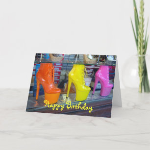 Schoenen Happy Birthday Kaart
