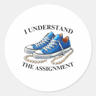 Schoenen is Kamala 2024 Ik begrijp de ontsteking Ronde Sticker