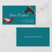 Schoenen, jekkers, reparatiewinkel visitekaartje (Voorkant / Achterkant)