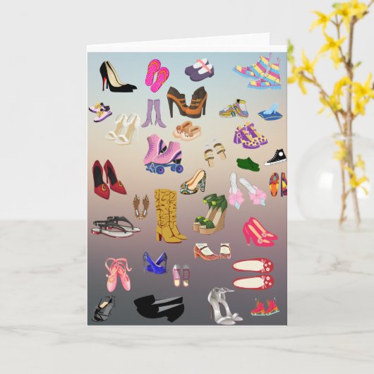 Schoenen Kaart (Gele Bloem)