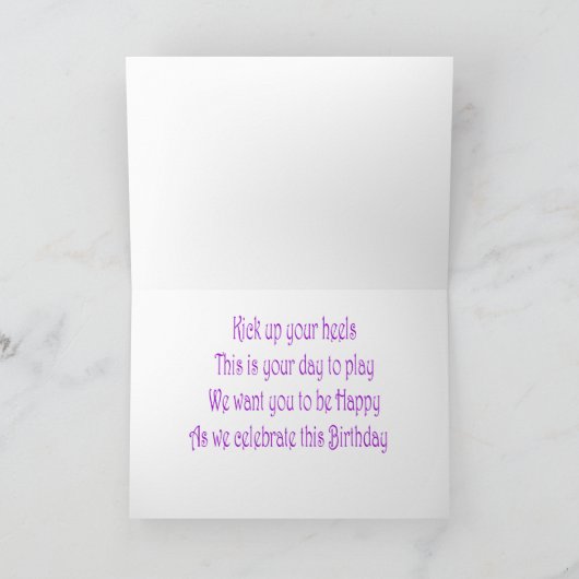 Schoenen Kamer Verjaardag Kaart (Binnen)