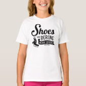 Schoenen kotsen Draag hockey Schaatsen meisjes T-shirt (Voorkant)