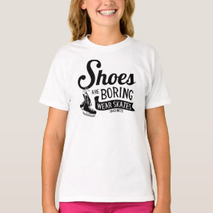 Schoenen kotsen Draag hockey Schaatsen meisjes T-shirt