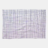 Schoenen met hand getrokken band paars theedoek (Horizontaal)