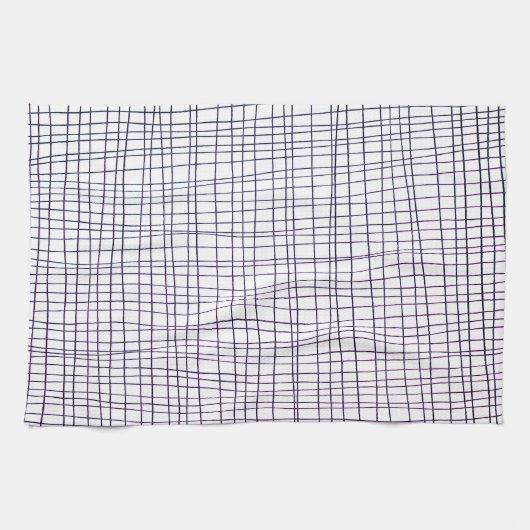 Schoenen met hand getrokken band paars theedoek (Horizontaal)