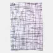 Schoenen met hand getrokken band paars theedoek (Verticaal)