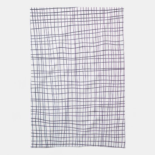 Schoenen met hand getrokken band paars theedoek (Verticaal)