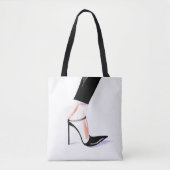 Schoenen met hoge hakken voor vrouwen, illustratie tote bag (Voorkant)