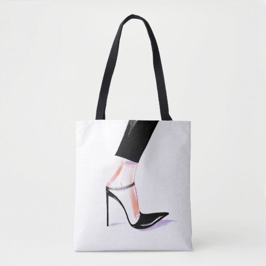 Schoenen met hoge hakken voor vrouwen, illustratie tote bag (Voorkant)