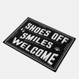 Schoenen Off Smiles Welkom mooie boodschap voor de Deurmat