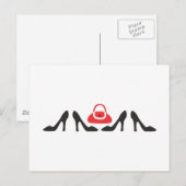 Schoenen omhoog briefkaart (Voorkant / Achterkant)