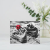 Schoenen op de Donau Briefkaart (Staand voorkant)