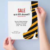 Schoenen op verkoop flyer (Hand)