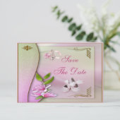 Schoenen, Pacifier en Magnolia sparen de Datum Sho Save The Date (Staand voorkant)