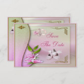 Schoenen, Pacifier en Magnolia sparen de Datum Sho Save The Date (Voorkant / Achterkant)