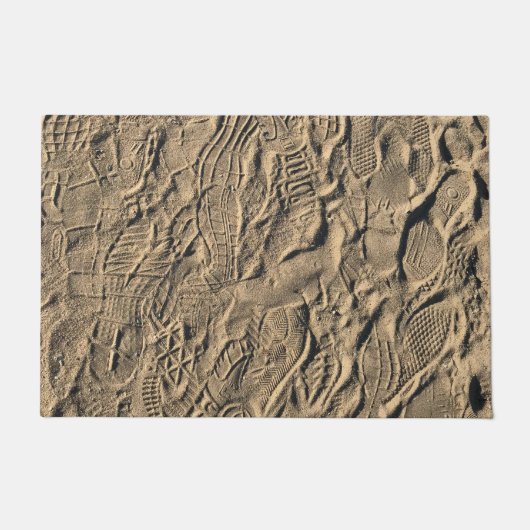 Schoenen Prints in de zand Deurmat (Voorkant)