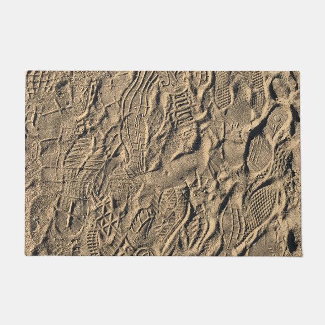 Schoenen Prints in de zand Deurmat (Voorkant)