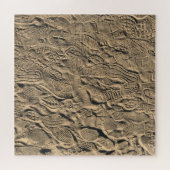 Schoenen Prints in de zand Legpuzzel (Horizontaal)