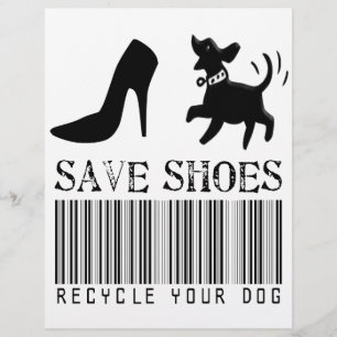 Schoenen redden: recycle je hond flyer