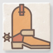 schoenen stenen onderzetter (Voorkant)