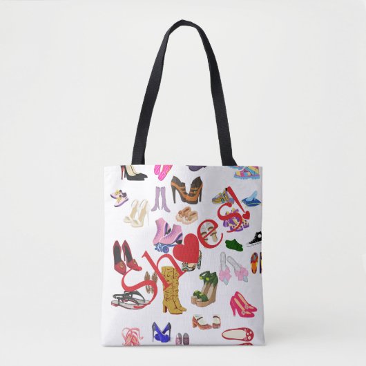 Schoenen! Tote bag | Liefhebber van heldere en kle (Voorkant)