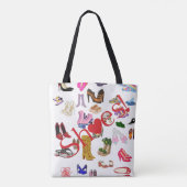 Schoenen! Tote bag | Liefhebber van heldere en kle (Achterkant)